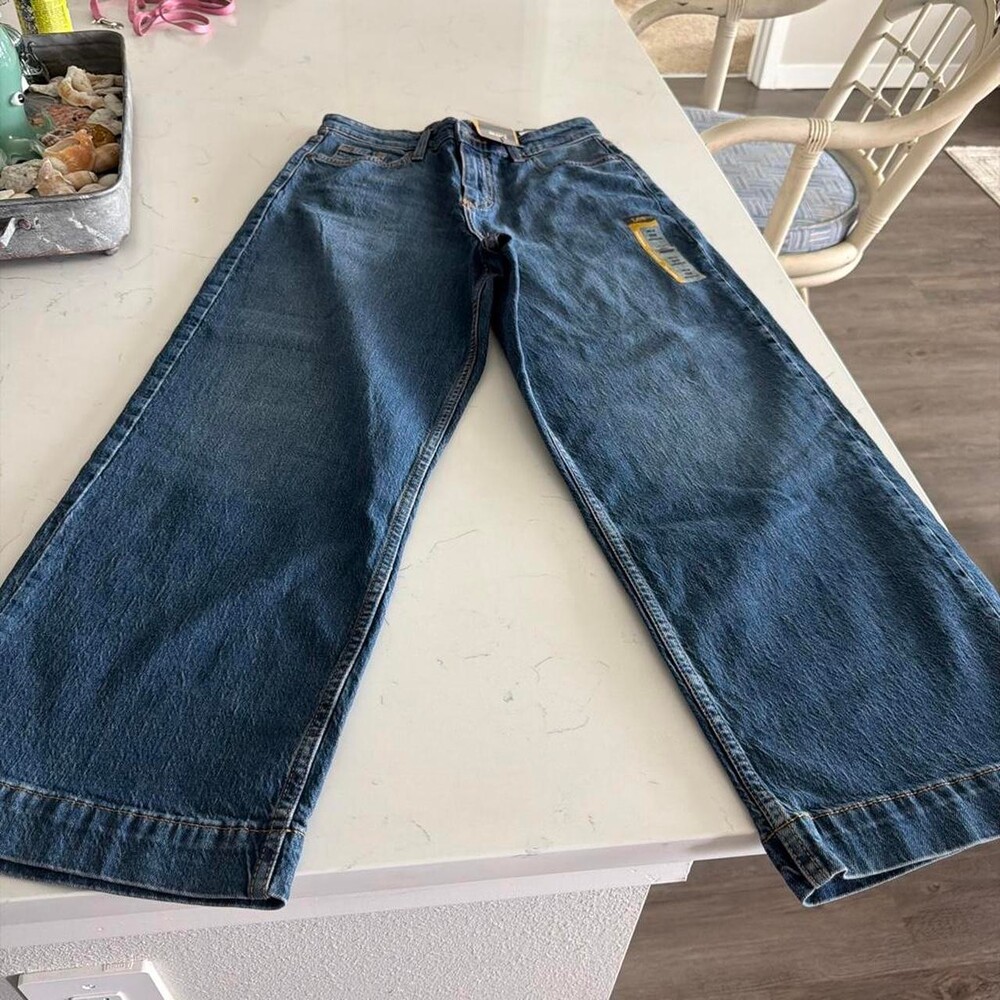 Brand new Lee jeans . Wide leg . Size 6 Baggy blue jeans with a relaxed fit #bag